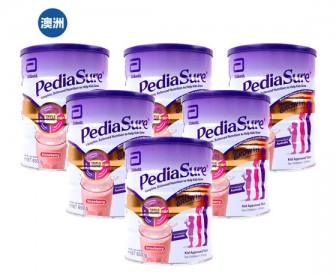 【澳洲直邮包邮】Abbott 雅培 小安素PediaSure营养粉 草莓味 850克x6罐/箱（1-10岁适用）【爆罐不理赔介意慎拍】